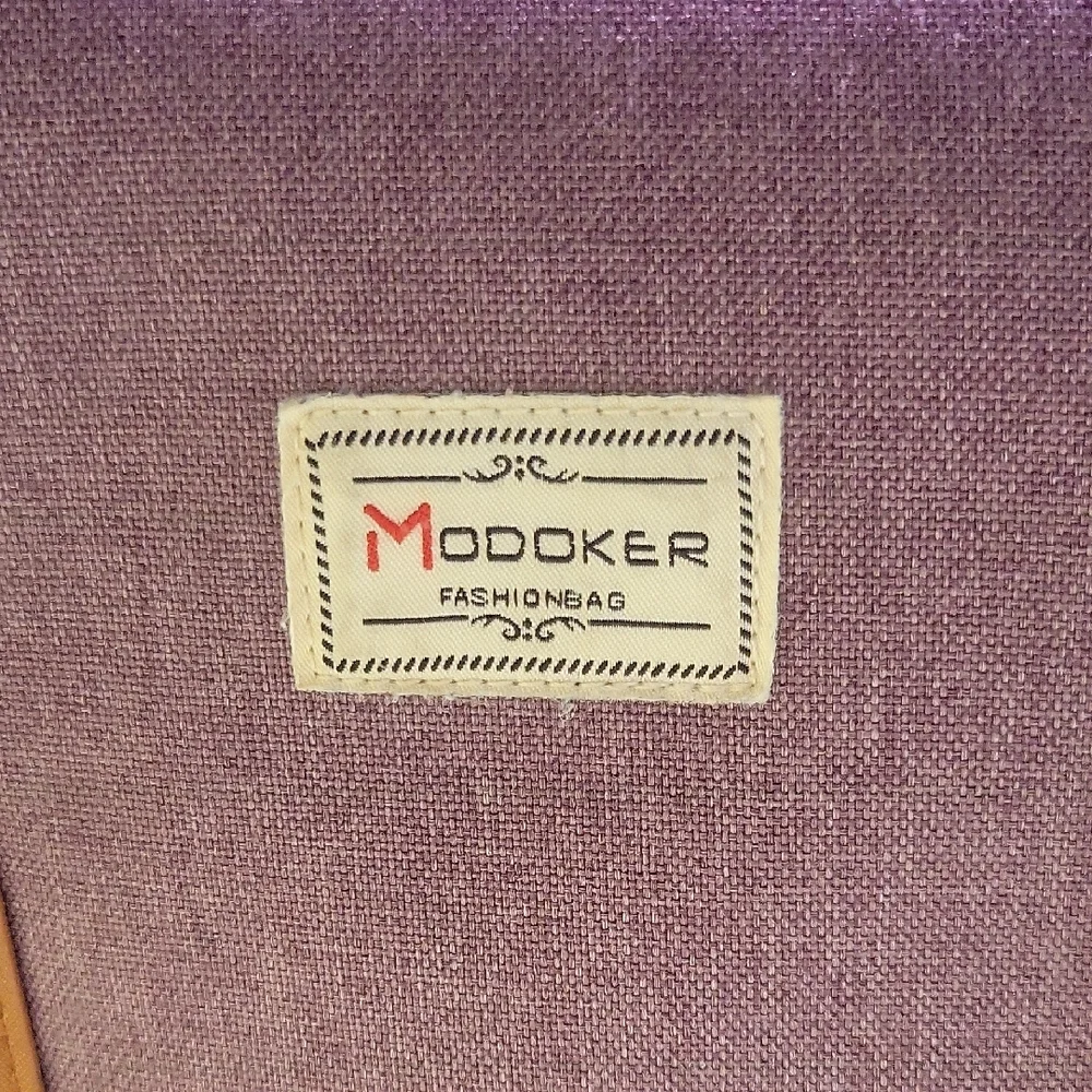 Purple and Tan Laptop Backpack For School Or Work